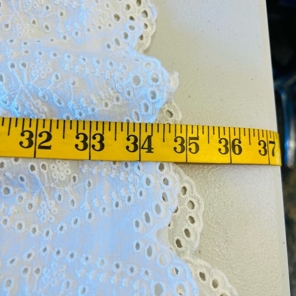 NOTES du Nord Omia Cotton Eyelet Romper Size 34 back zip closure All over eyelet - Picture 7 of 14